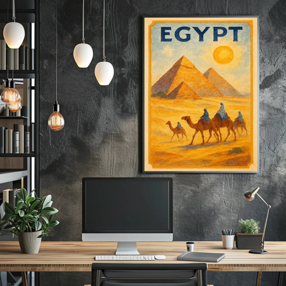 Colorful Artistic Journey Captured in Abstract or Artistic Poster