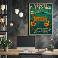 Discover Puerto Rico Vintage Travel Poster PosterGoat
