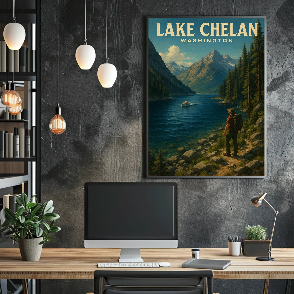 Lake Chelan, Washington Poster