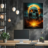 Skull Island Sunset Poster