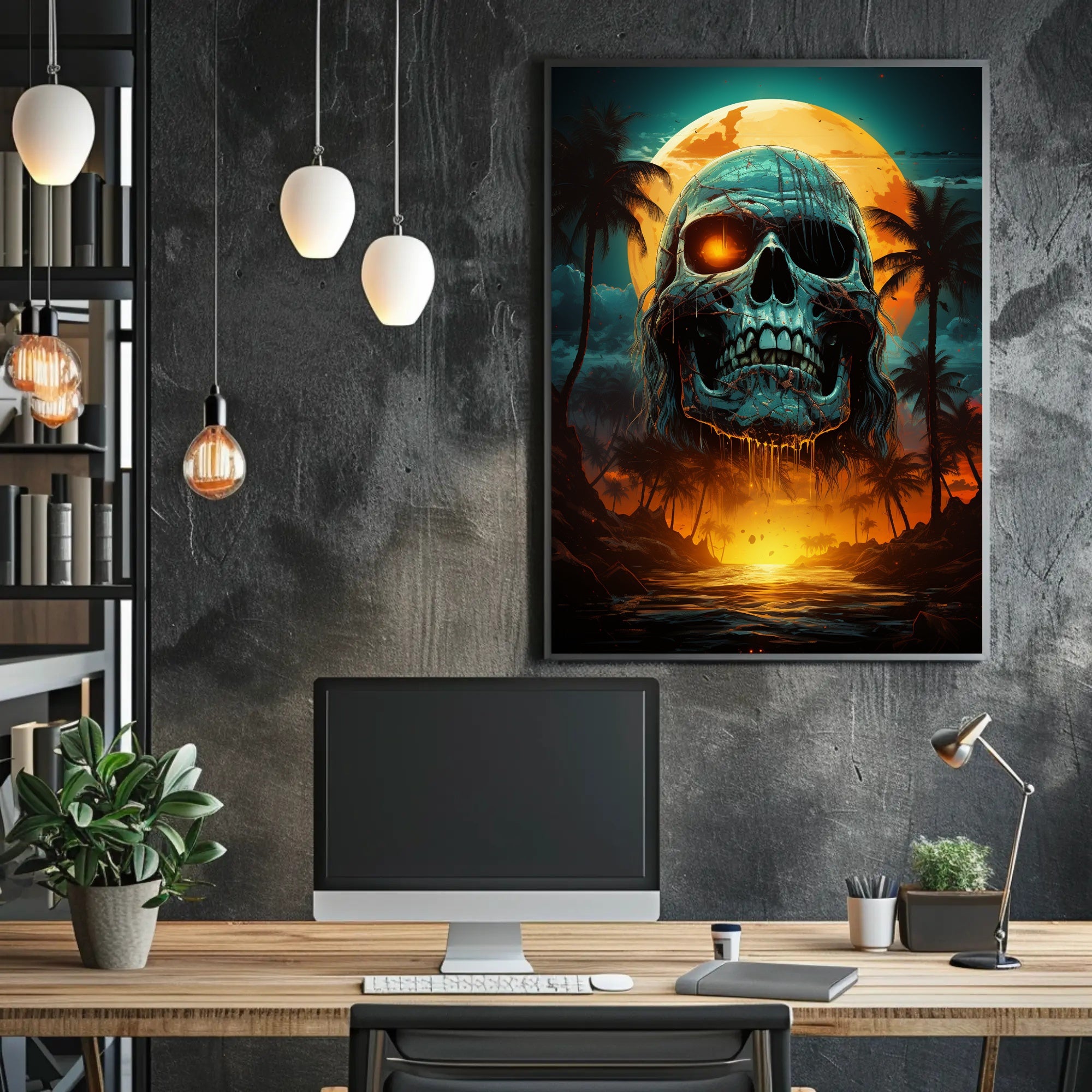 Skull Island Sunset Poster