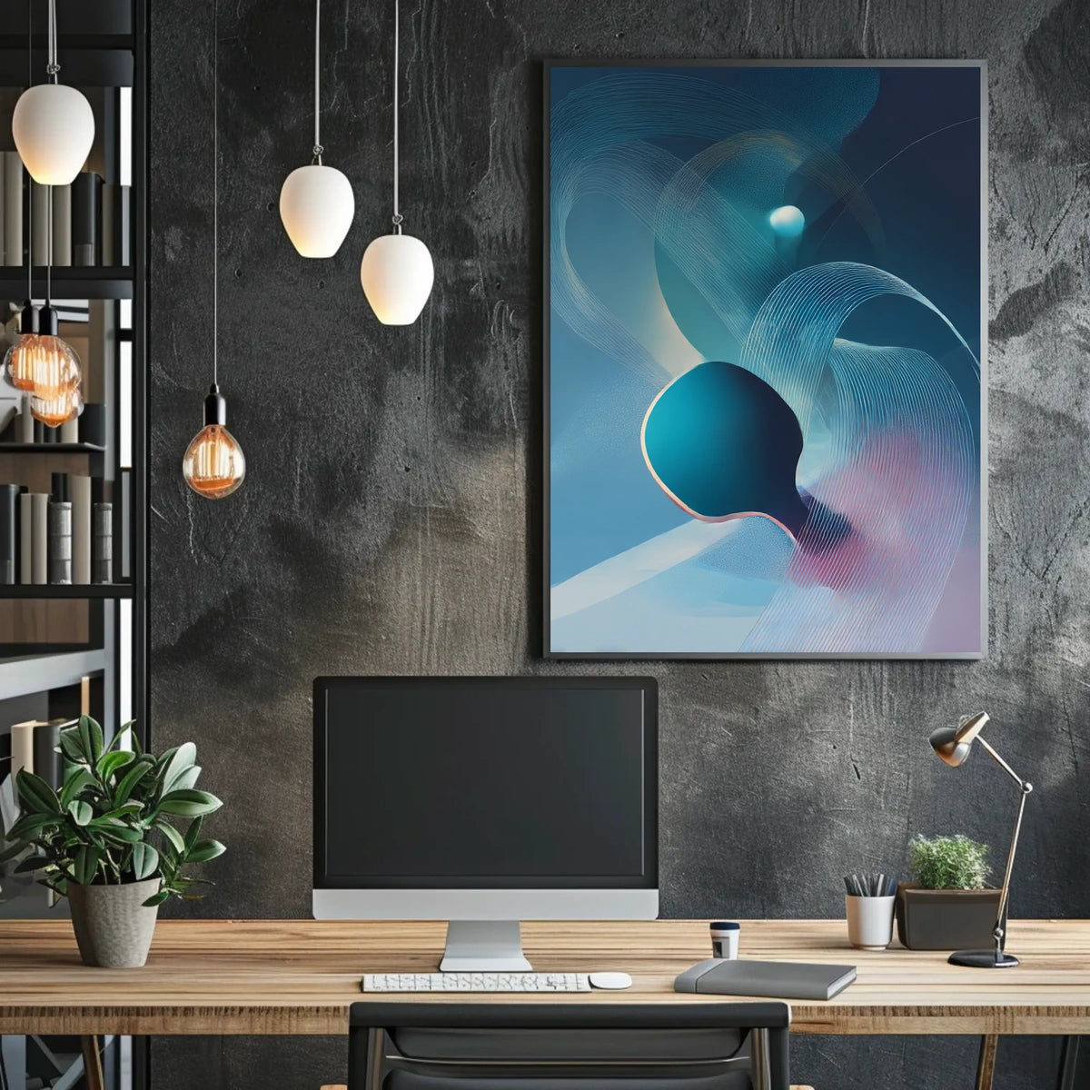 Abstract Waves Abstract Poster