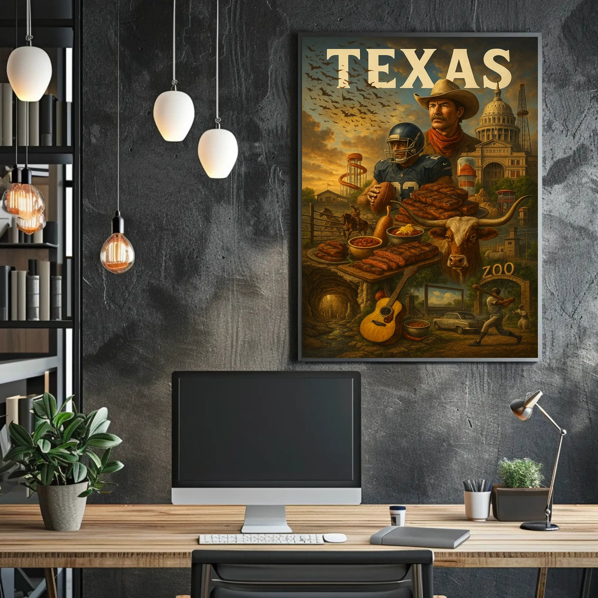 Texas Heritage Montage Poster