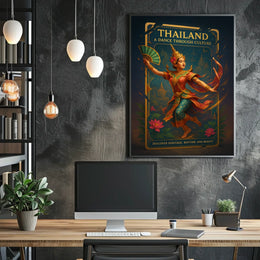 Thailand's Traditional Dancers Celebrate Rich Cultural Heritage Poster