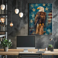 peaceful bald eagle Poster