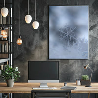 Intricately Detailed Snowflake Photorealistic Artistic Poster