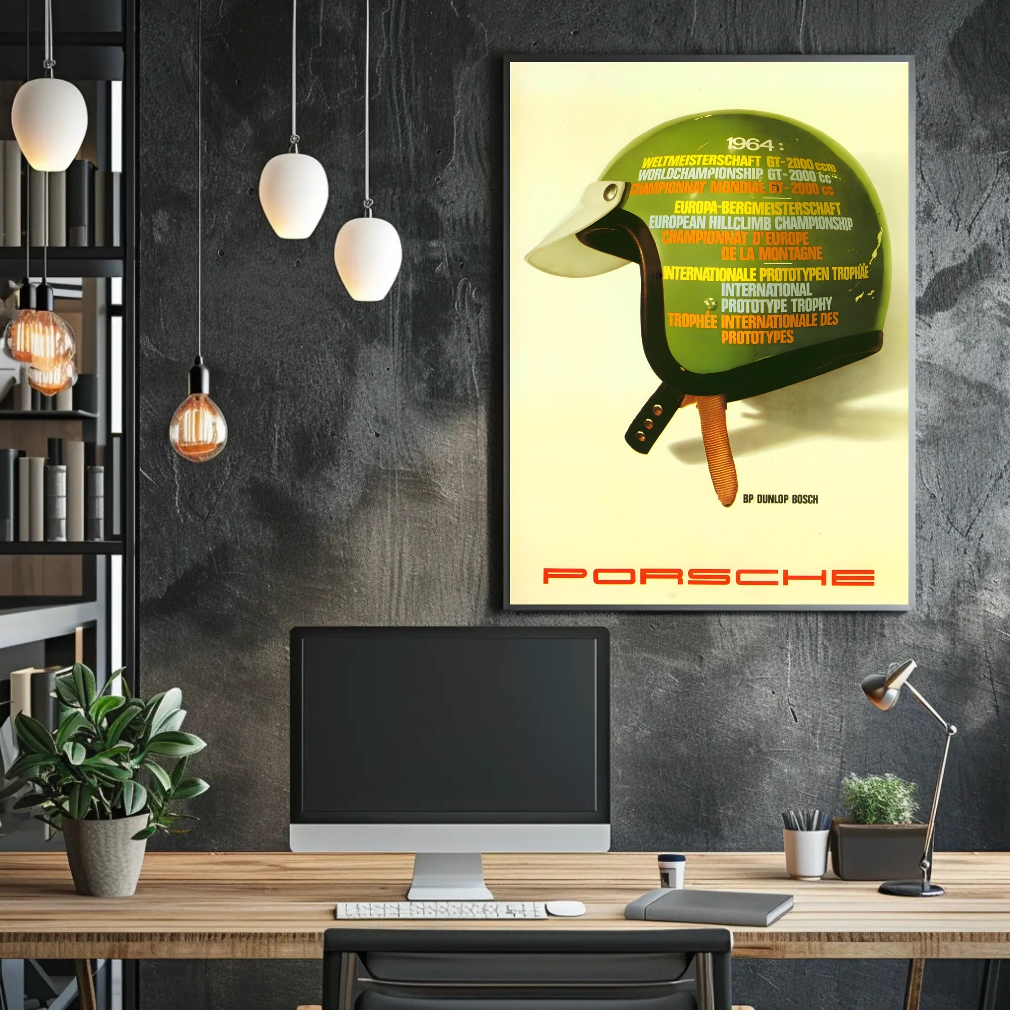 1964 Motorsport Championships Vintage Travel Art Print
