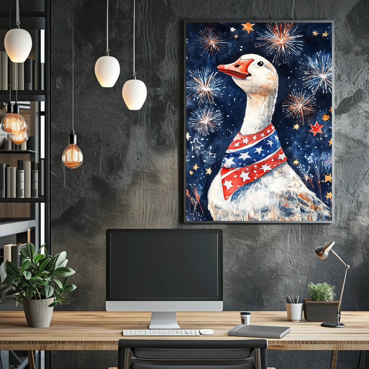 patriotic goose Poster