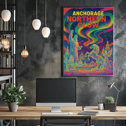 Anchorage Northern Glow Poster