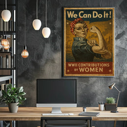 We Can Do It WWII Contributions by Women Poster