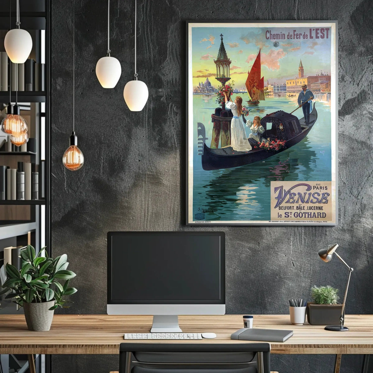 Chemin De Fer De LEst Journey To Poster