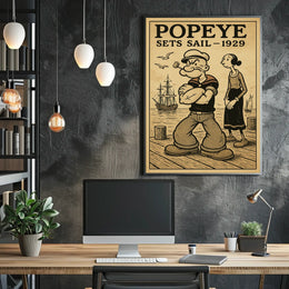 Popeye Sets Sail 1929 Poster