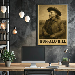 Buffalo Bill Iconic Heritage Depiction Historical or Presidential Poster