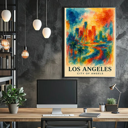 Los Angeles City Of Angels Poster