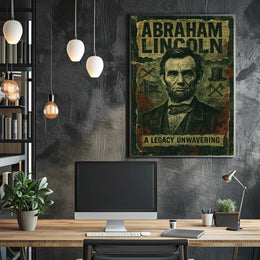 Abraham Lincoln Vintage Portrait Historical Poster PosterGoat