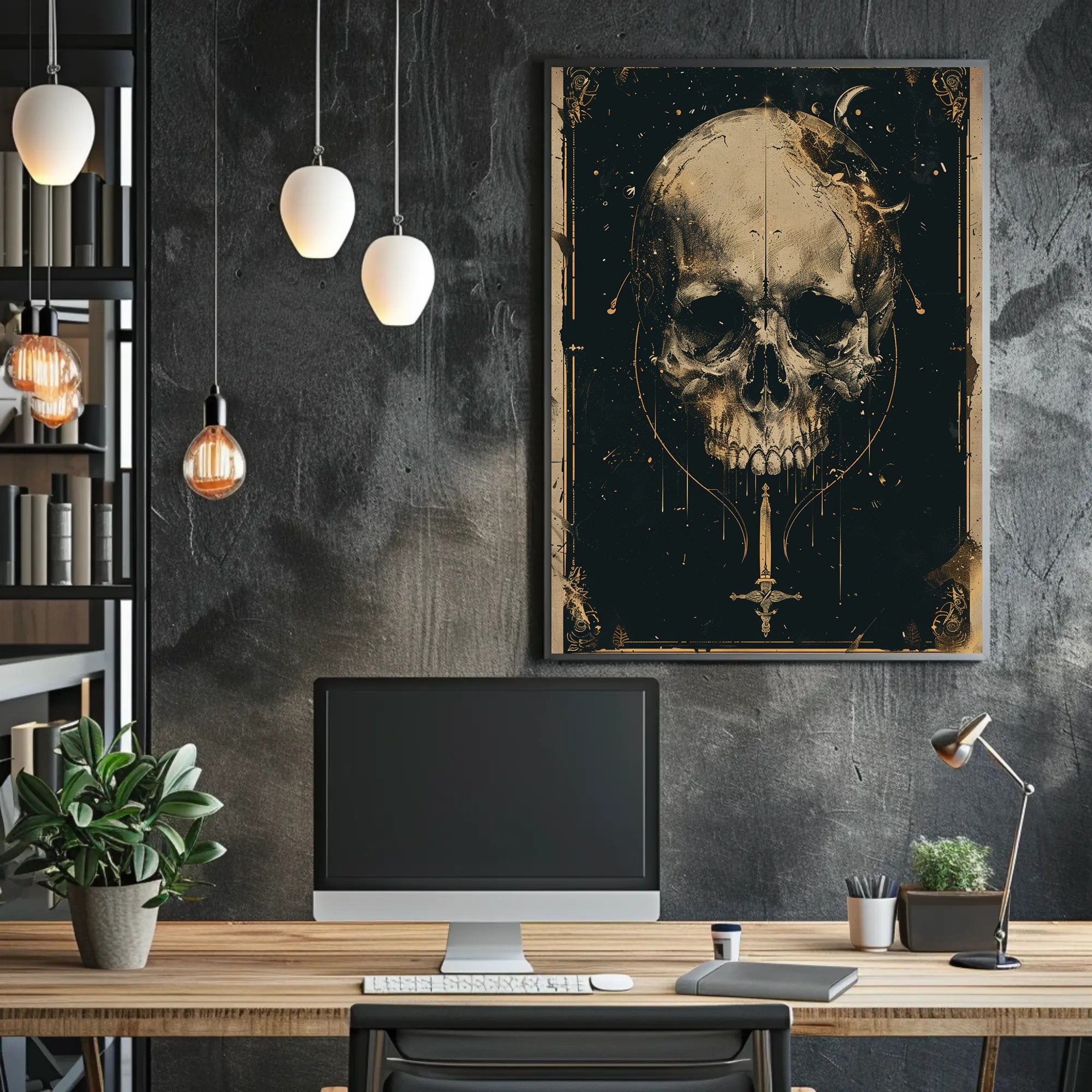 Celestial Skull Poster PosterGoat
