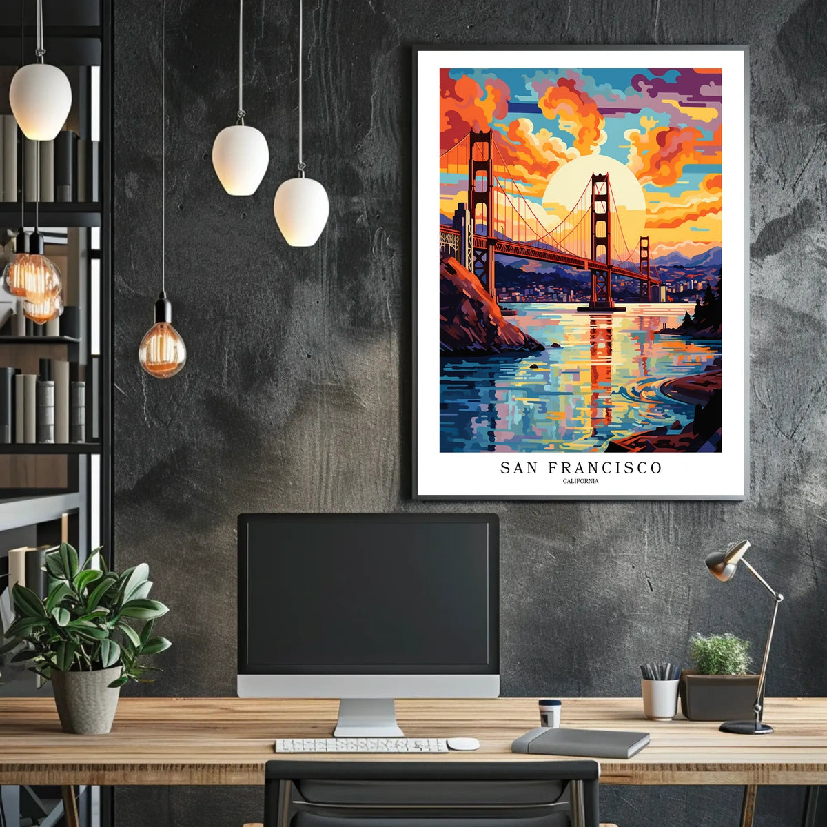 San Francisco Sunset Poster