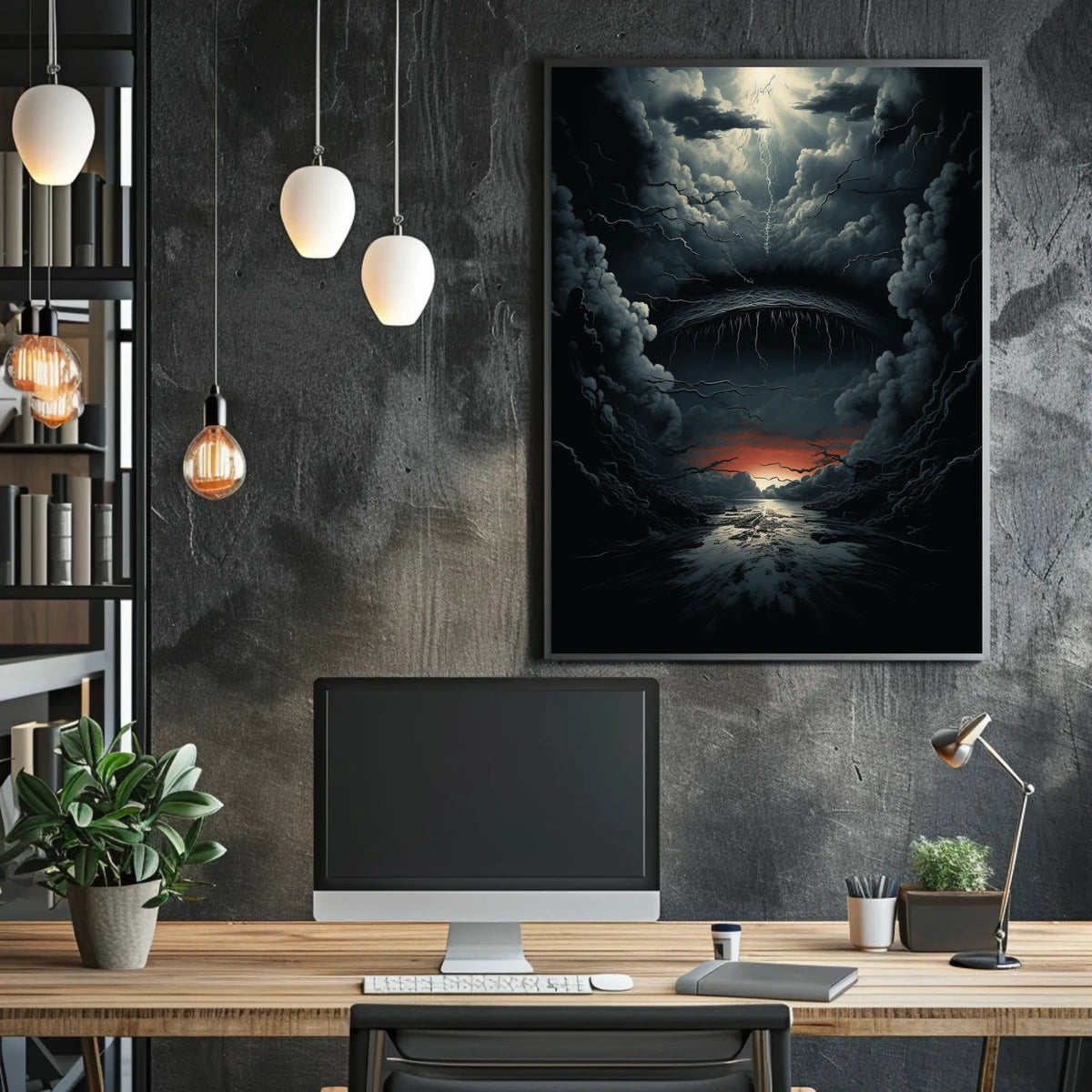 Dramatic Surreal Landscape Fantasy Art Poster