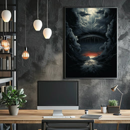 Dramatic Surreal Landscape Fantasy Art Poster