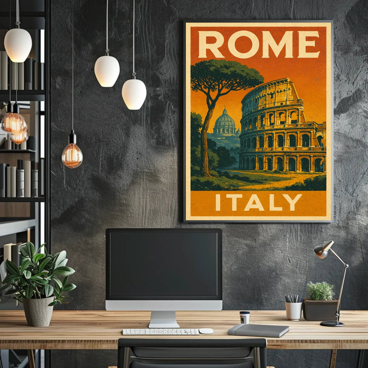 Rome, Italy Travel Poster