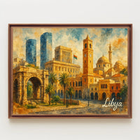 Libya Heritage Modernity Scenic Travel Photography Poster