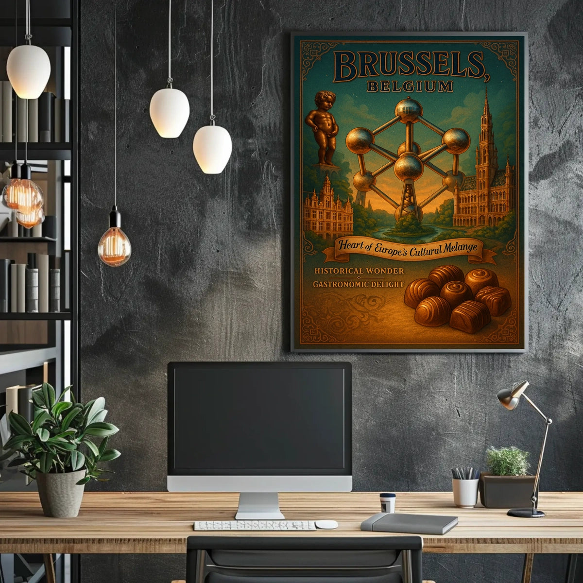 Brussels, Belgium Heart of Europes Cultural Melange Poster
