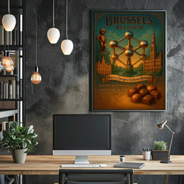 Brussels, Belgium Heart of Europes Cultural Melange Poster