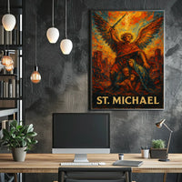 St. Michael Protector And Warrior Poster