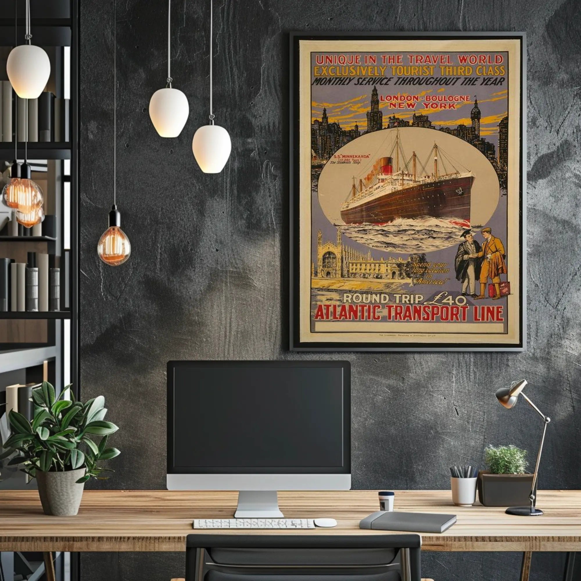 Atlantic Transport Line Cruise Poster PosterGoat