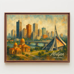 Abidjan Côte dIvoire Poster