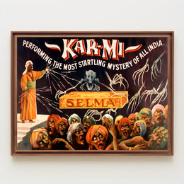Kar-Mi Illusionist Vintage Magic Cultural Poster