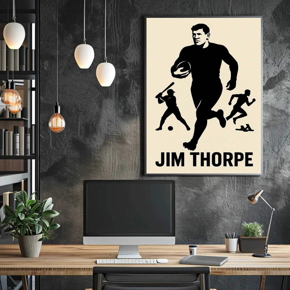 Jim Thorpe Legendary Athlete Poster