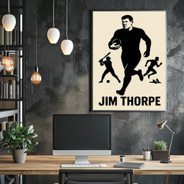 Jim Thorpe Legendary Athlete Poster