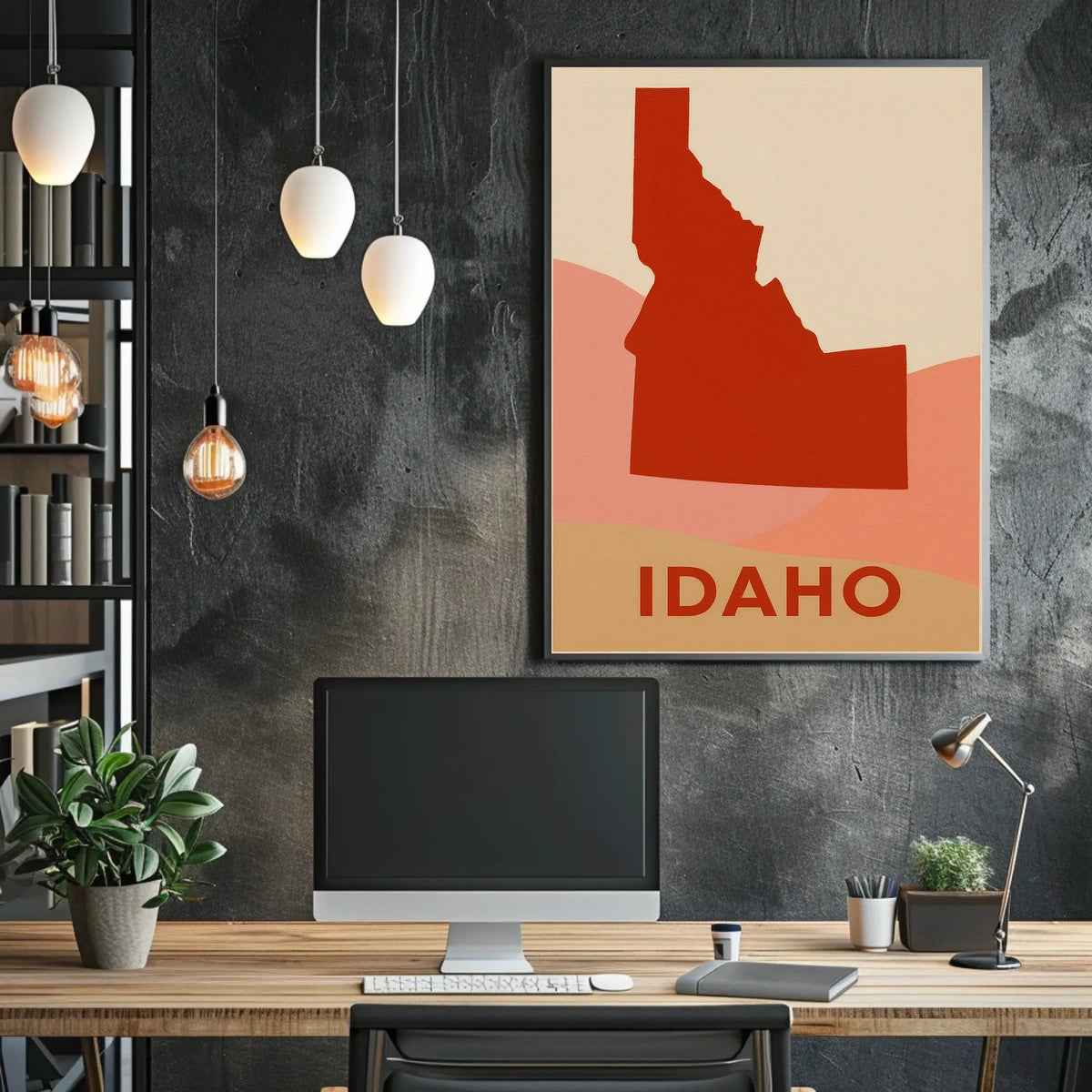 Idaho Silhouette Poster