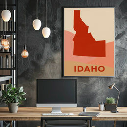 Idaho Silhouette Poster