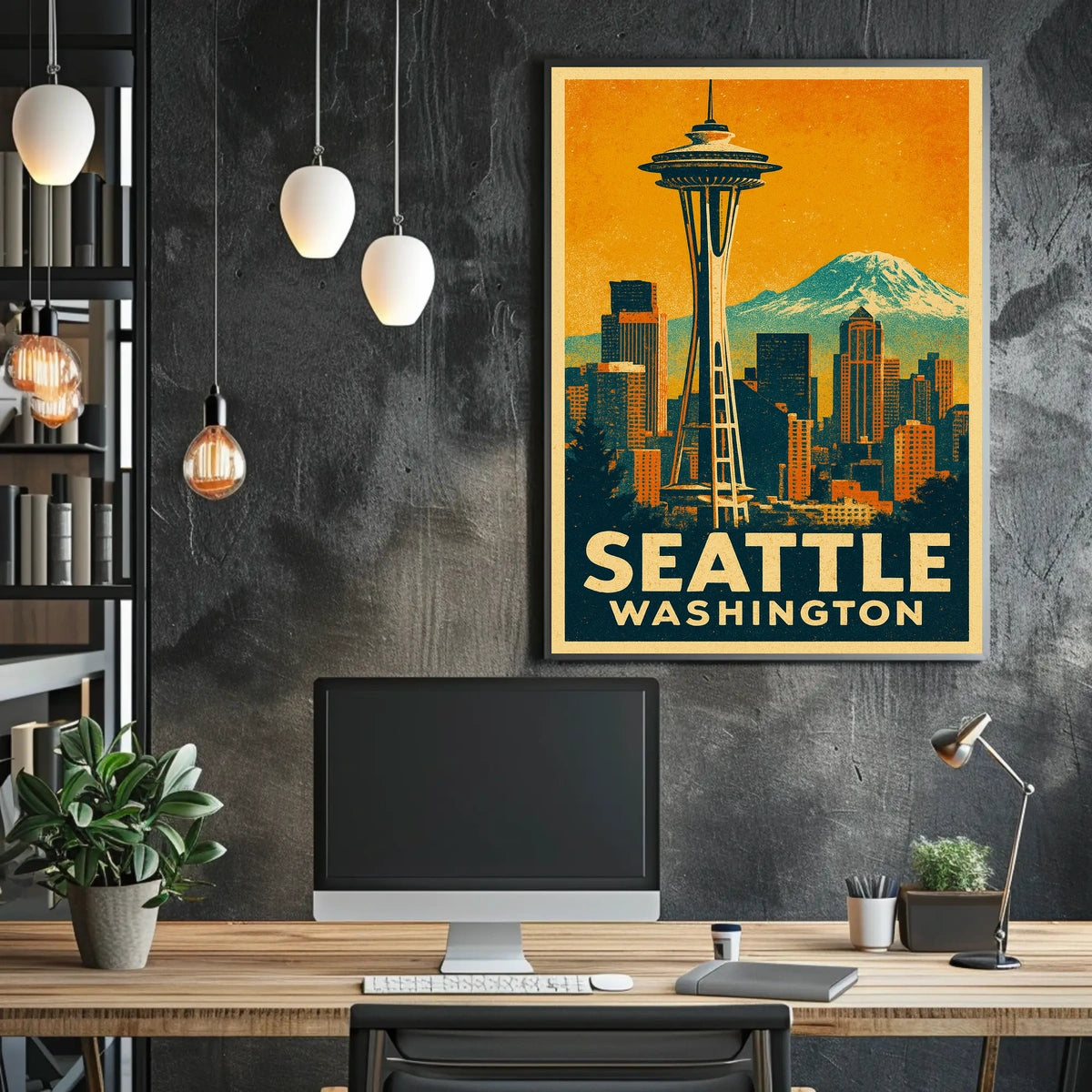 Seattle Skyline Poster