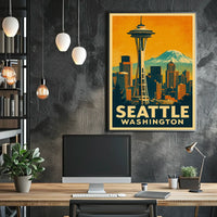 Seattle Skyline Poster