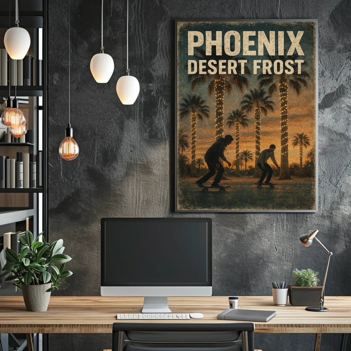 Phoenix Desert Frost Poster