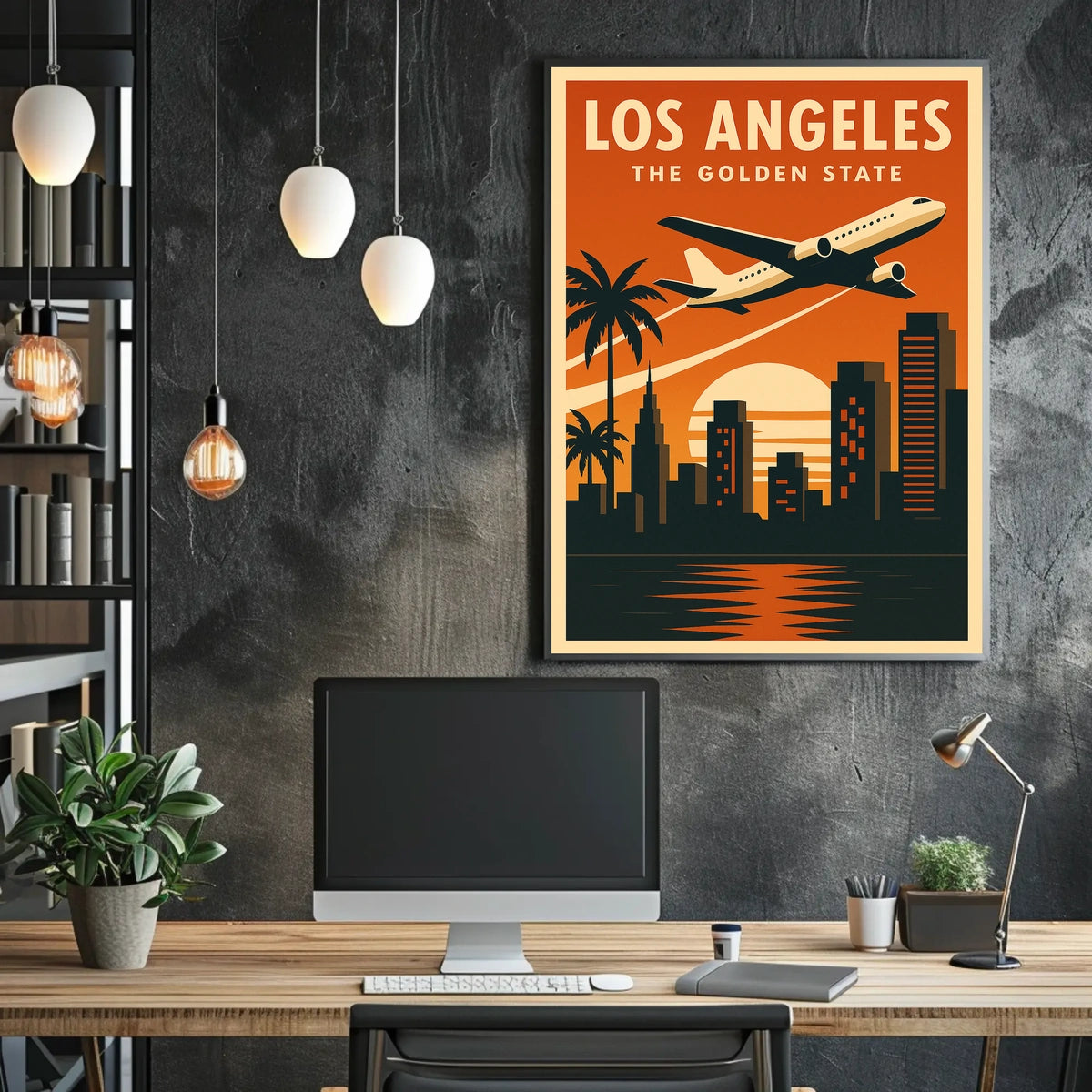 Los Angeles Vintage Travel Poster