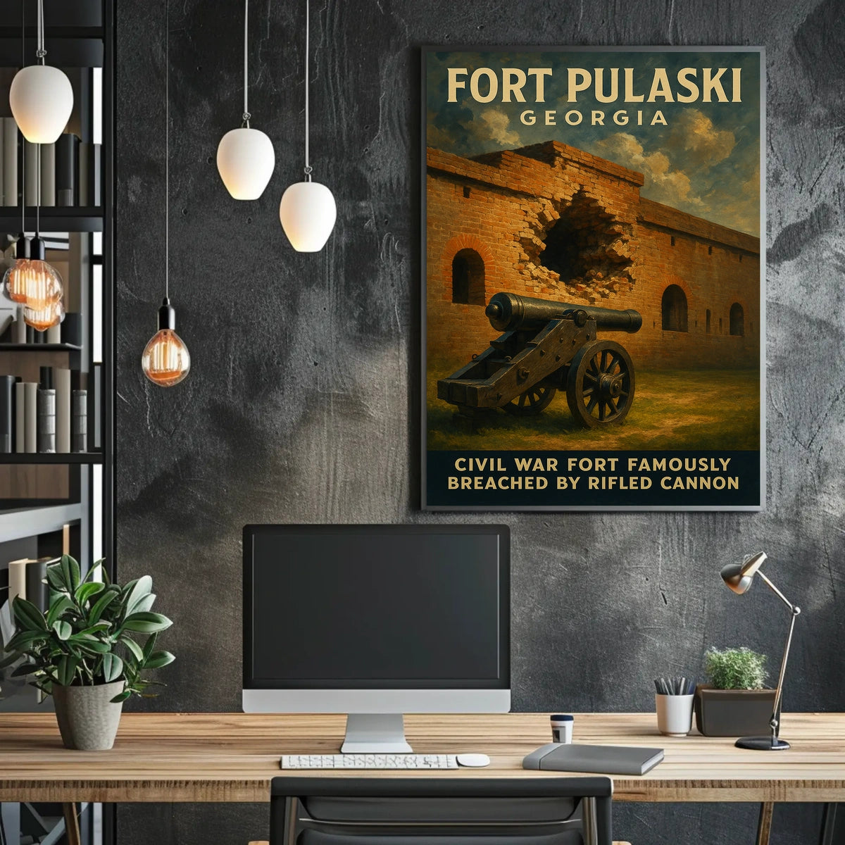 Fort Pulaski Civil War Landmark Poster