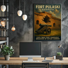 Fort Pulaski Civil War Landmark Poster
