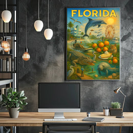 Florida A Vibrant Paradise Poster