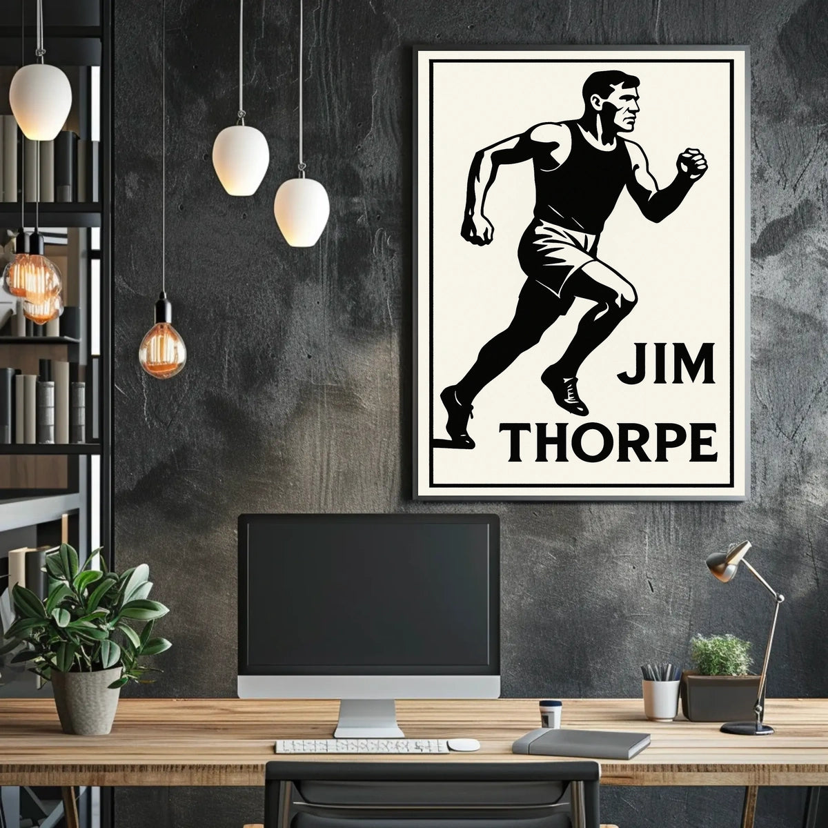 Jim Thorpe Athletic Icon Poster