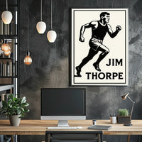 Jim Thorpe Athletic Icon Poster