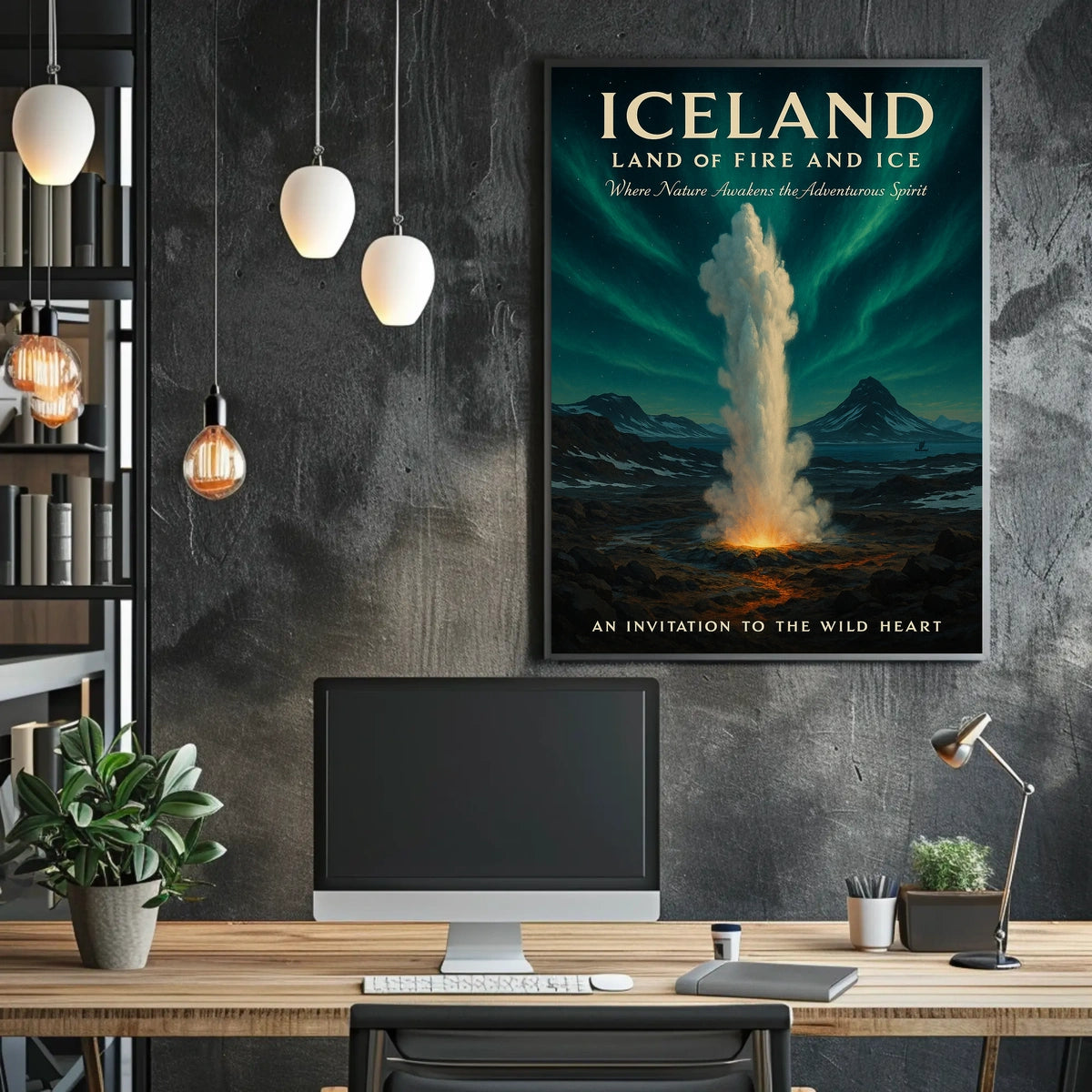 Iceland Land of Fire and Ice Poster