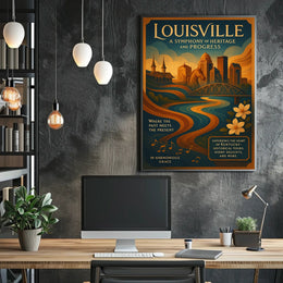 Louisville A Symphony of Heritage and Progress Poster