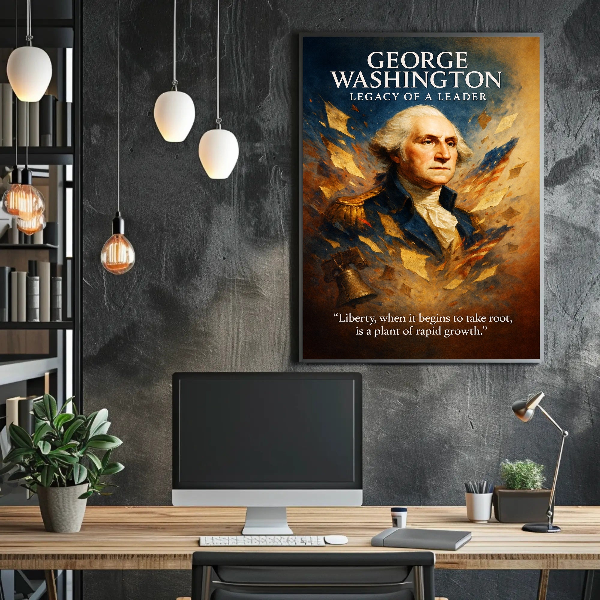 George Washington Legacy of a Leader Poster PosterGoat