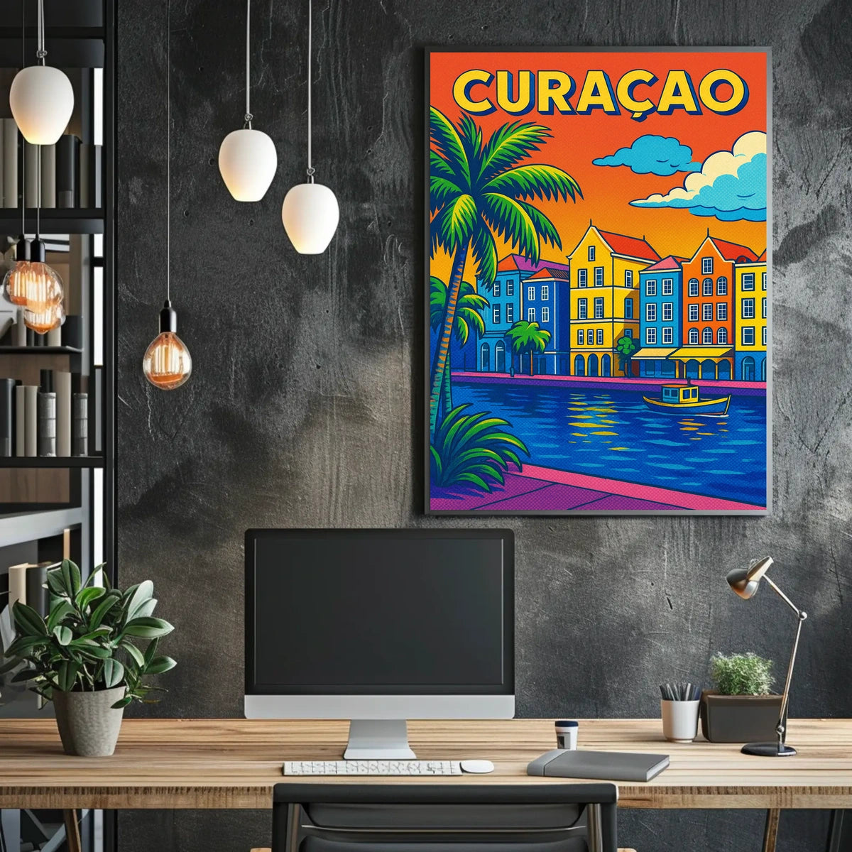 Vibrant Curaçao Poster
