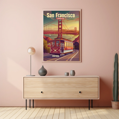 Golden Gate Bridge San Francisco Travel Poster