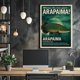 Arapaima: Amazon's Air-Breathing Giant Fish Poster